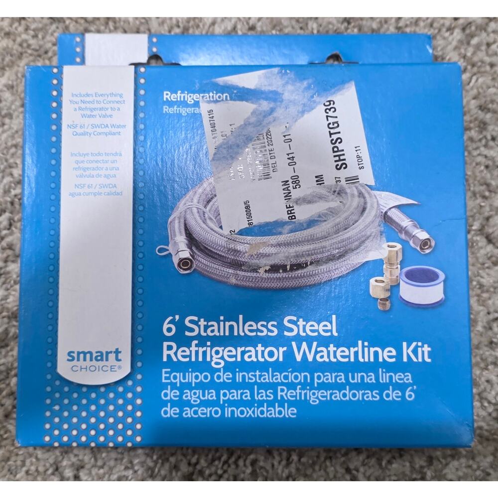 Refrigerator installation parts, new and unopened